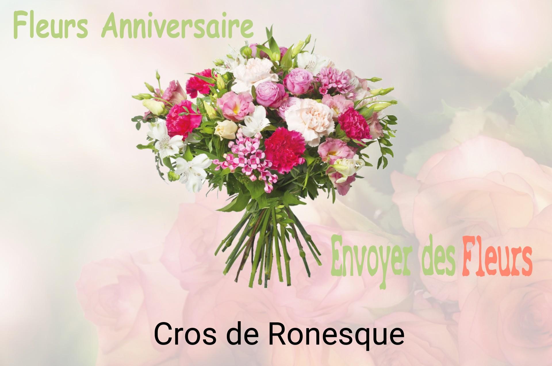 Bouquet de fleurs d’anniversaire livré à Cros-de-Ronesque