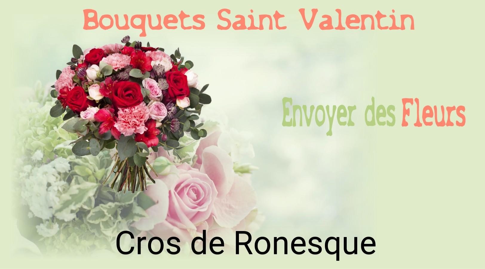 Roses de Saint-Valentin livrées à Cros-de-Ronesque